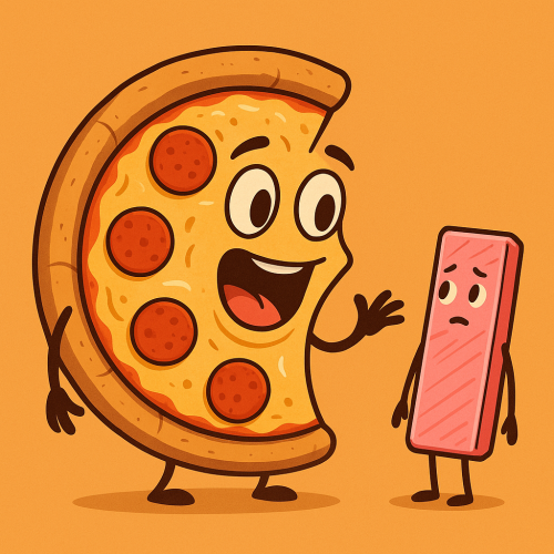 Pizza and Gum
