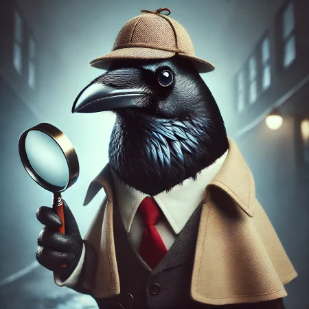 Bird making an investigation